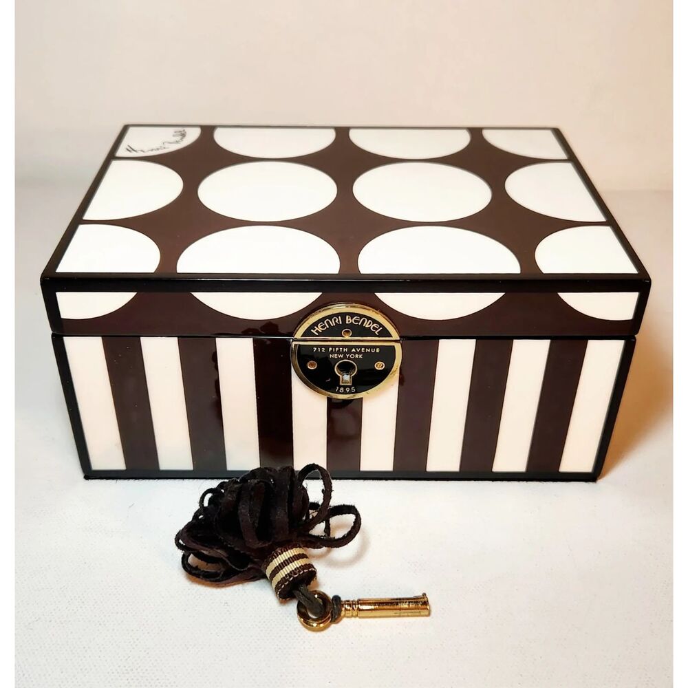 Henri Bendel Hot For Dots Laquer Jewely Box